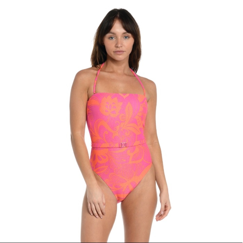 SUNSHINE 79 All A Flutter Bandeau Mio One Piece Swimsuit